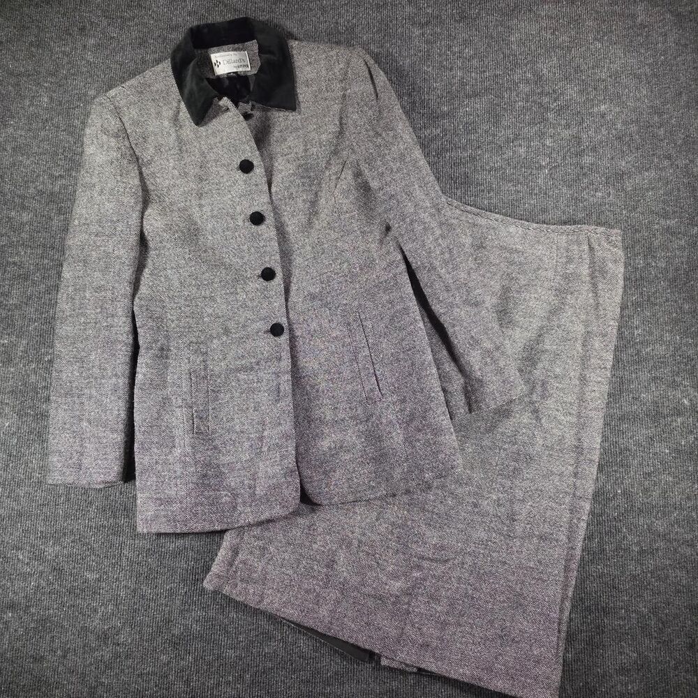 Kasper Women's Black and Grey Suit